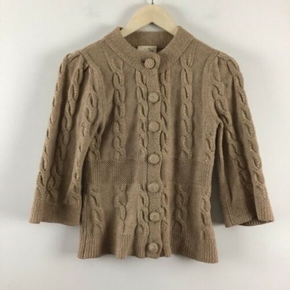 Anthropologie Sweaters - Anthropologie Lia Molly Cableknit Cardigan Anthropologie Sweaters - Anthropologie Lia Molly Cableknit Cardigan